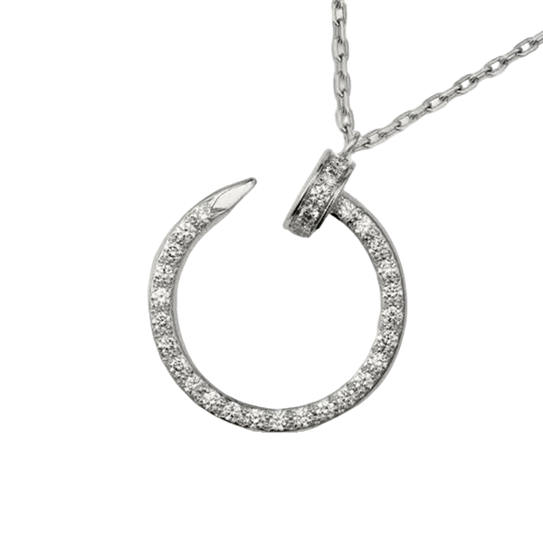 Carlier Juste Un Clou Necklace Paved With Diamonds