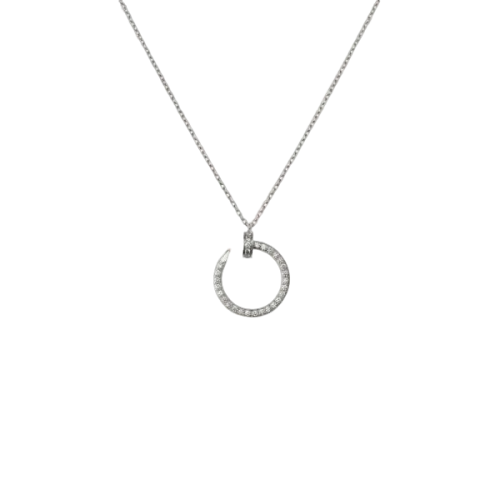 Carlier Juste Un Clou Necklace Paved With Diamonds