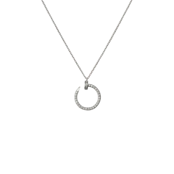 Carlier Juste Un Clou Necklace Paved With Diamonds
